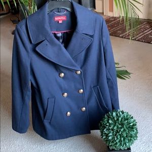 Merona Navy Blue Wool Pea Coat